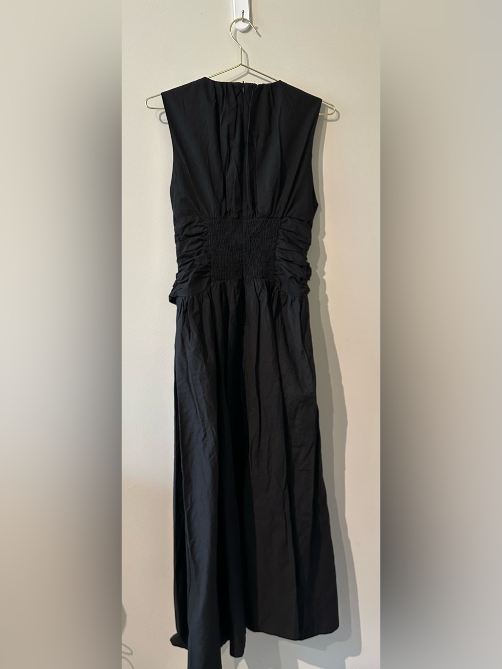 Commense Ruched Waist Maxi Dress in Black size Large. New with tag. - Picture 5 of 8